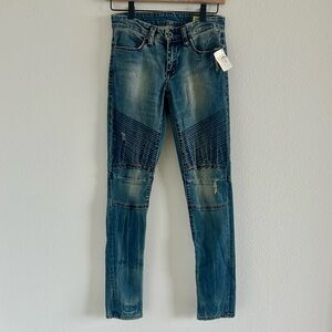 👖 NWT Blank Denim’s Moto Jeans Size 25